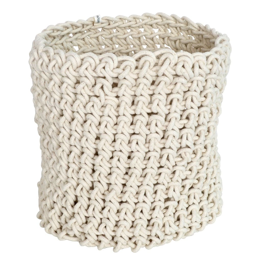 Loadshedding Crochet Cylinder Basket Ivory XL